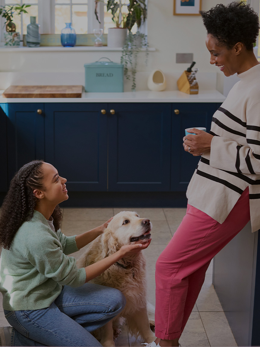 Dad dancing on newly installed hardwood flooring by Flooring America
